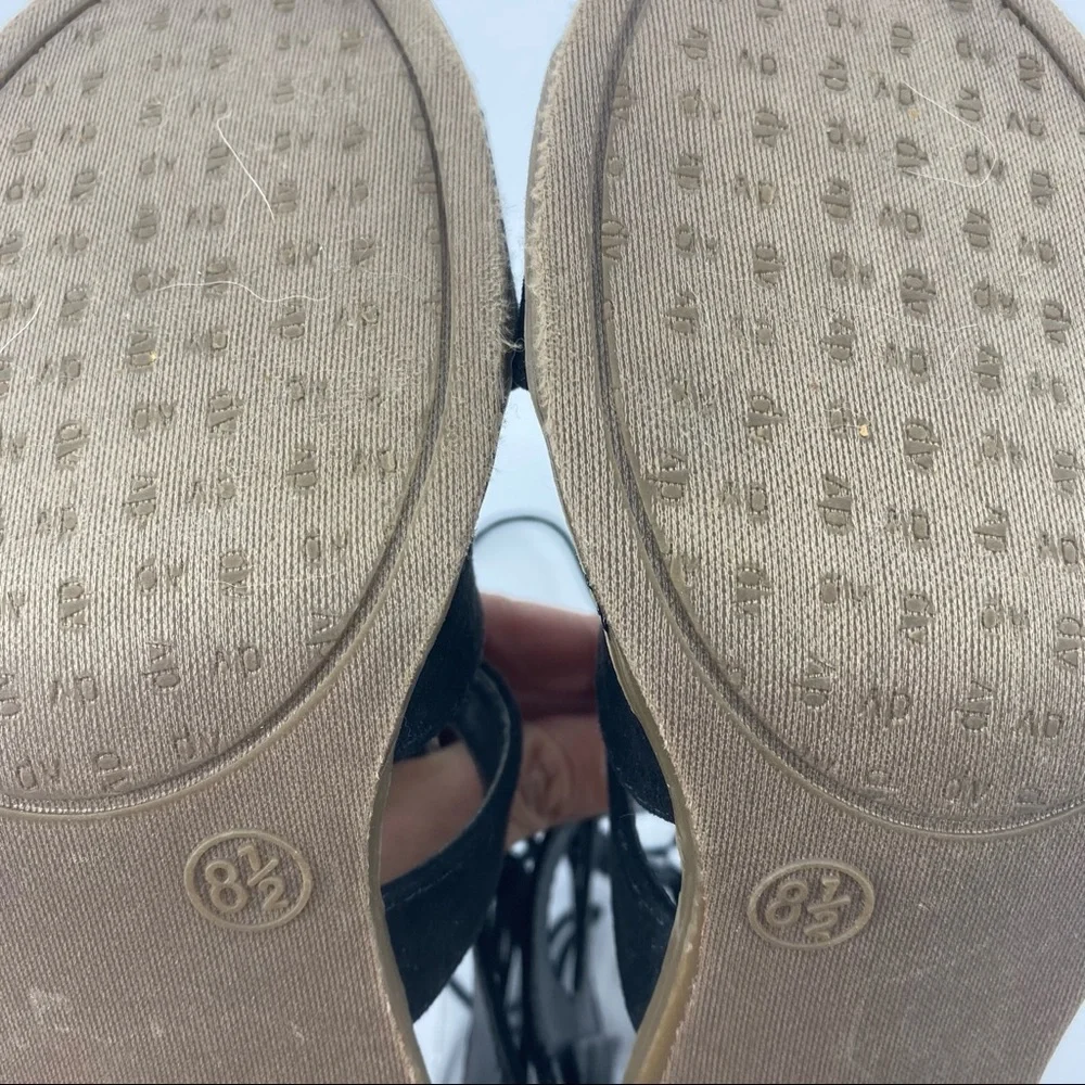 DV by Dolce Vita | Black Suede Lace Up Sandals - Picture 8 of 12